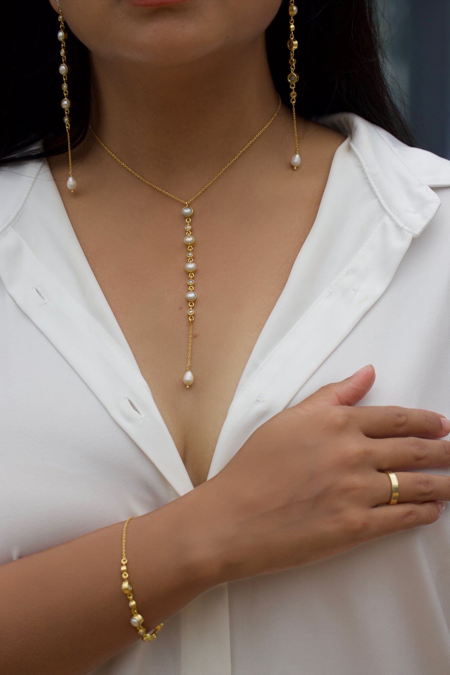 Pearl Chakra Necklace