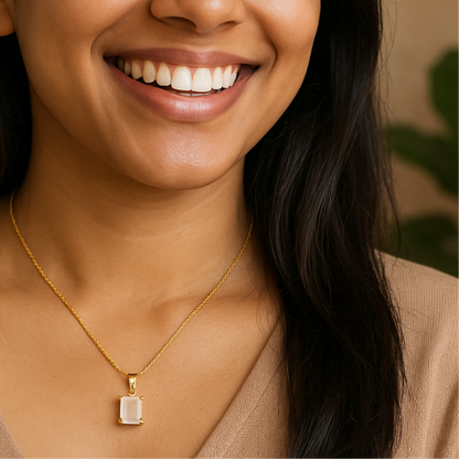 Windsor Rose quartz necklace